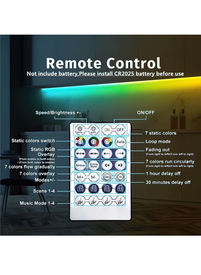 Goldfish - LED Strip RGB 2.4G Bluetooth Multi-Color Light Strip-Ambient Atmosphere Light Strip-Background Wall Light Strip - Image 1