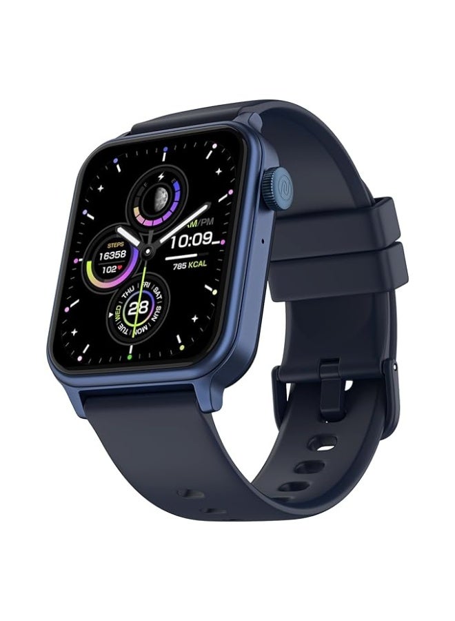 ساعة Noise Pulse Hyper الذكية - بطارية تدوم 21 يوماً، شاشة 1.85 بوصة، واجهات ساعة مدعومة بالذكاء الاصطناعي، أكثر من 100 وضع رياضي، حزمة متكاملة للمراقبة الصحية، مراقبة مستوى الأكسجين في الدم (SpO2) ومعدل ضربات القلب، مقاومة للماء بمعيار 1ATM (أزرق دنيم) - Image 1