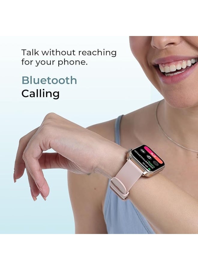 ساعة Noise Pulse Hyper الذكية - بطارية تدوم 21 يوماً، شاشة 1.85 بوصة، واجهات ساعة مدعومة بالذكاء الاصطناعي، أكثر من 100 وضع رياضي، حزمة متكاملة للمراقبة الصحية، مراقبة مستوى الأكسجين في الدم (SpO2) ومعدل ضربات القلب، مقاومة للماء بمعيار 1ATM (أزرق دنيم) - Image 2