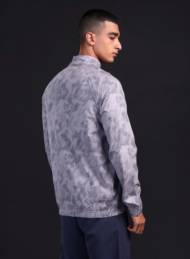 Technosport SOLID 2-WAY STRETCH WOVEN JACKET FS by Styli