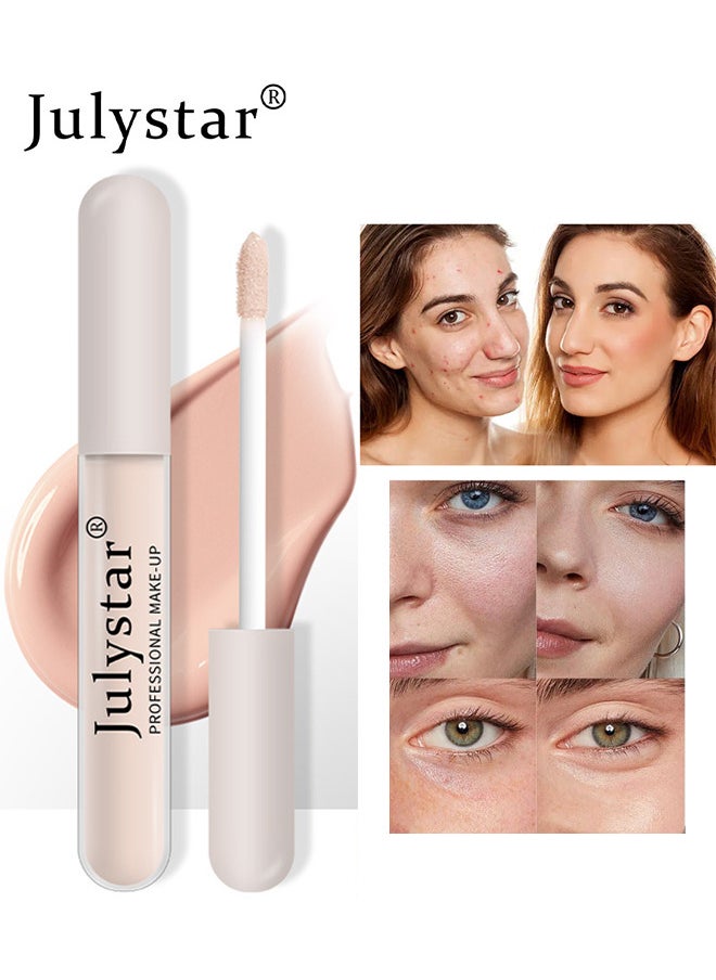 Julystar Liquid Concealer, Mutil-Use Full Coverage Concealer and Color Corrector For Acne Dark Spots Blemishes And Under Dark Circles, Waterproof Long Lasting, 2ML  - Image 1