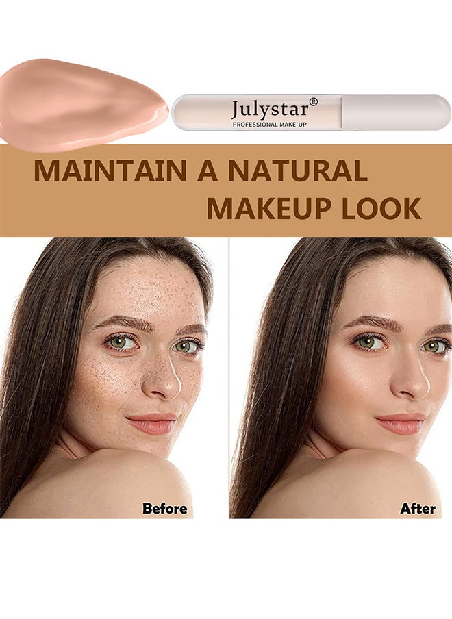 Julystar Liquid Concealer, Mutil-Use Full Coverage Concealer and Color Corrector For Acne Dark Spots Blemishes And Under Dark Circles, Waterproof Long Lasting, 2ML  - Image 5