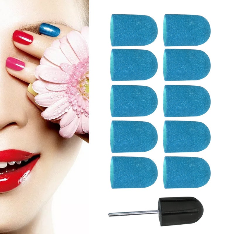 Nail Art Sanding Band: Green High-Quality Fine Sand - Durable Easy To Operate Nail Grinding Tool for Home Manicure & On-The-Go Nail Care - Image 2