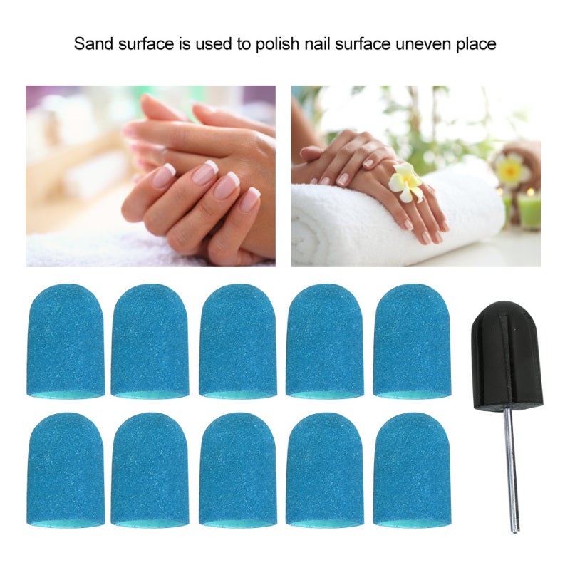 Nail Art Sanding Band: Green High-Quality Fine Sand - Durable Easy To Operate Nail Grinding Tool for Home Manicure & On-The-Go Nail Care - Image 1