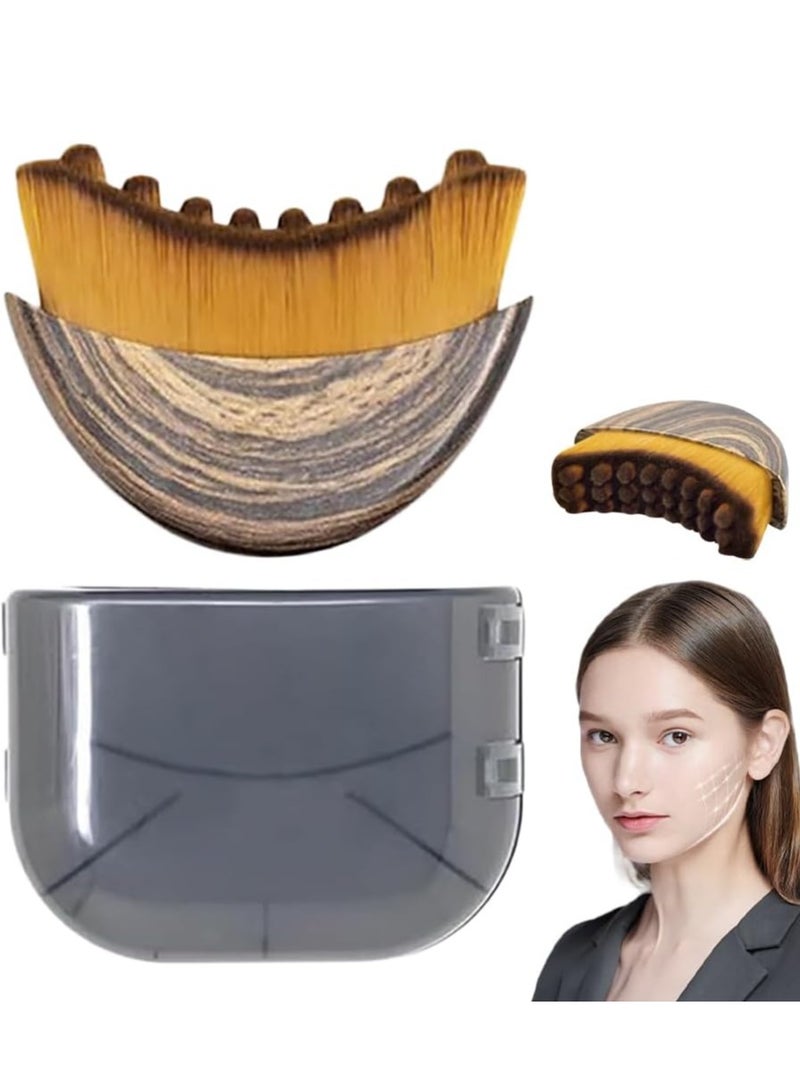 Generic New lymphatic contour facial brush, dry brush facial brush, lymphatic drainage massager for facial, chin, and jawline carving, ergonomically designed to precisely fit the skin and relieve fatigue (1PCS)  - Image 1