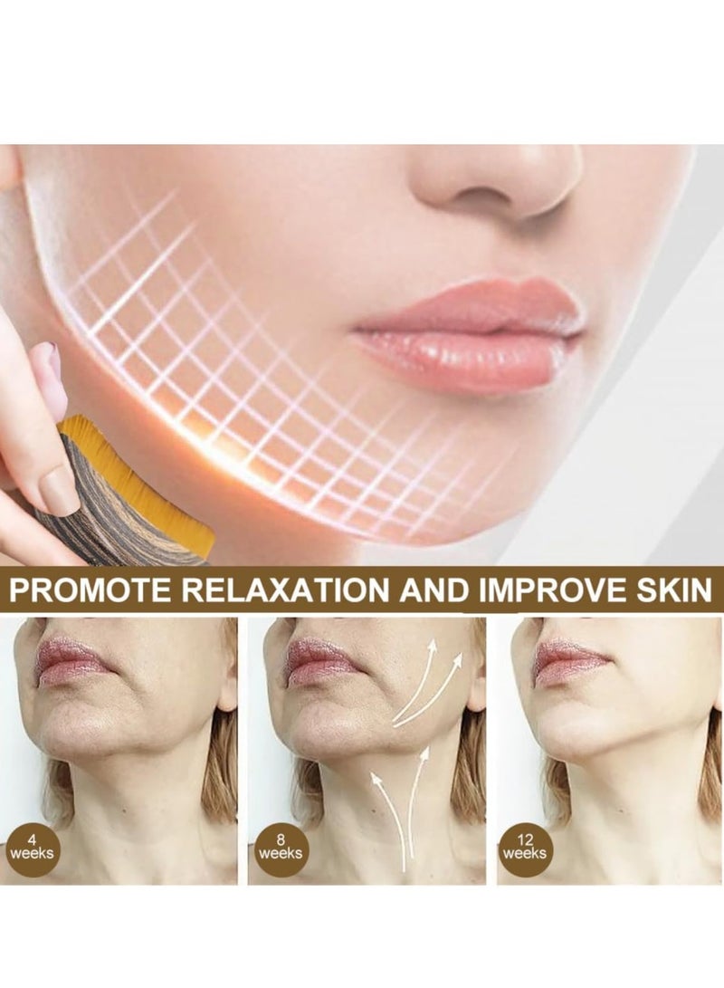 Generic New lymphatic contour facial brush, dry brush facial brush, lymphatic drainage massager for facial, chin, and jawline carving, ergonomically designed to precisely fit the skin and relieve fatigue (1PCS)  - Image 5