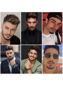 SYOSI Fake Mustache Hand Tied Facial Hair False Beards Lace Invisible Fake Mustache for Entertainment Drama Party Movie Makeup Black  - Image 5