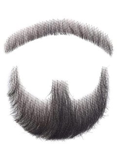 SYOSI Fake Mustache Hand Tied Facial Hair False Beards Lace Invisible Fake Mustache for Entertainment Drama Party Movie Makeup Black  - Image 3