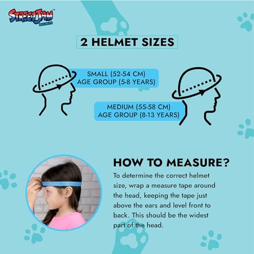 STREETJAM Kids Cycle Helmet Kitty Cat Open Face, Hard PP Outer Shell, EPS Inner Comfort Liner case, Adjustable Strap with Adjuster Dial, Skating, Sports (5-8 Years, Burn Green) - Image 2