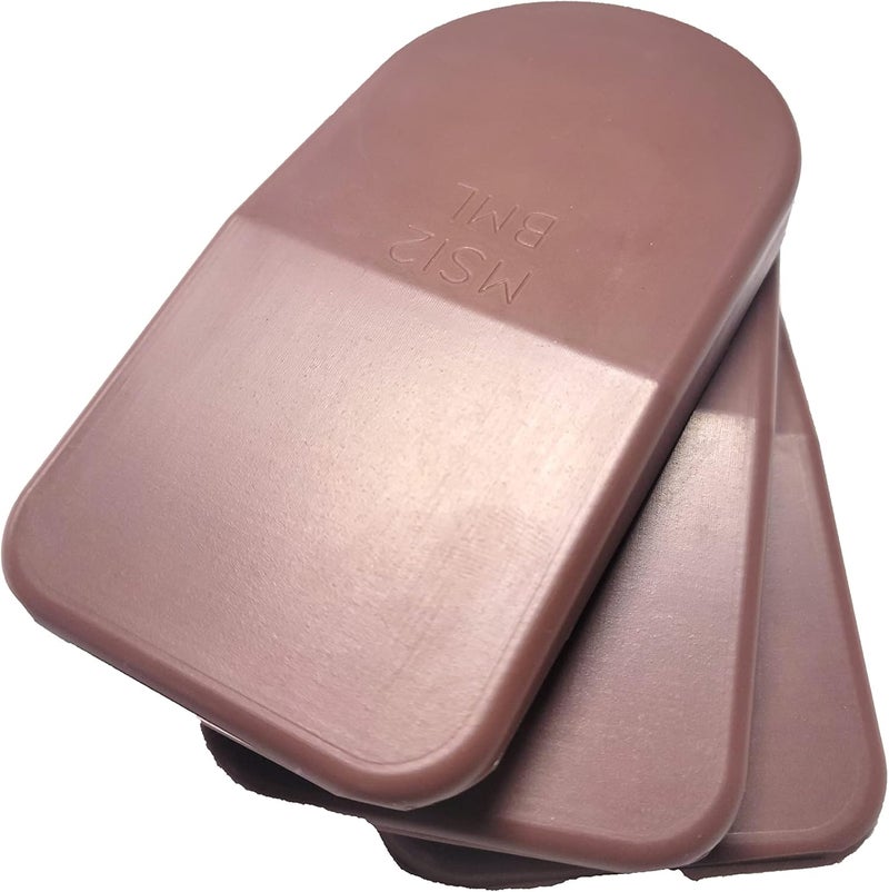 BML 12mm Heel Lifts, 3pk (Mens Small, Red [Firm])