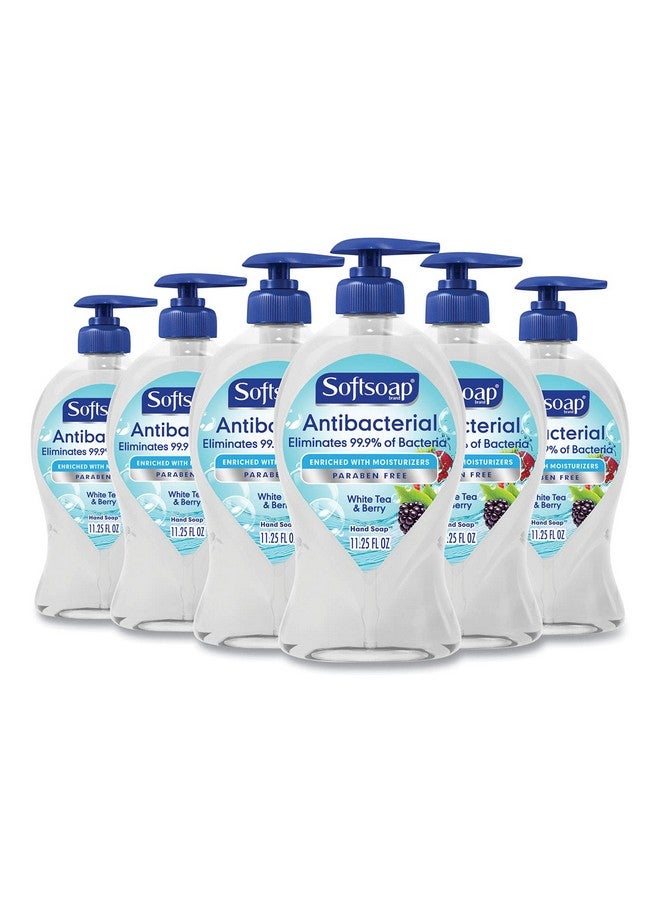 Softsoap Antibacterial Liquid Hand Soap White Tea & Berry Scent Hand Soap 11.25 Ounce 6 Pack - Image 1