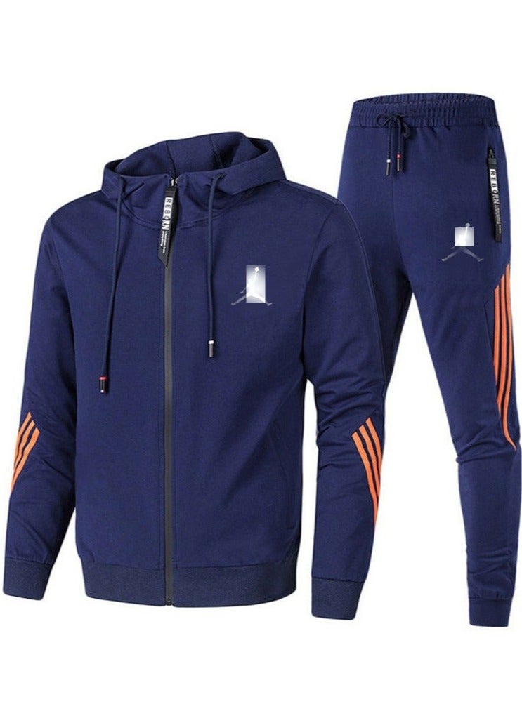 KUYING Men's Loose Sportswear And Sports Pants Two-Piece Set  - Image 1