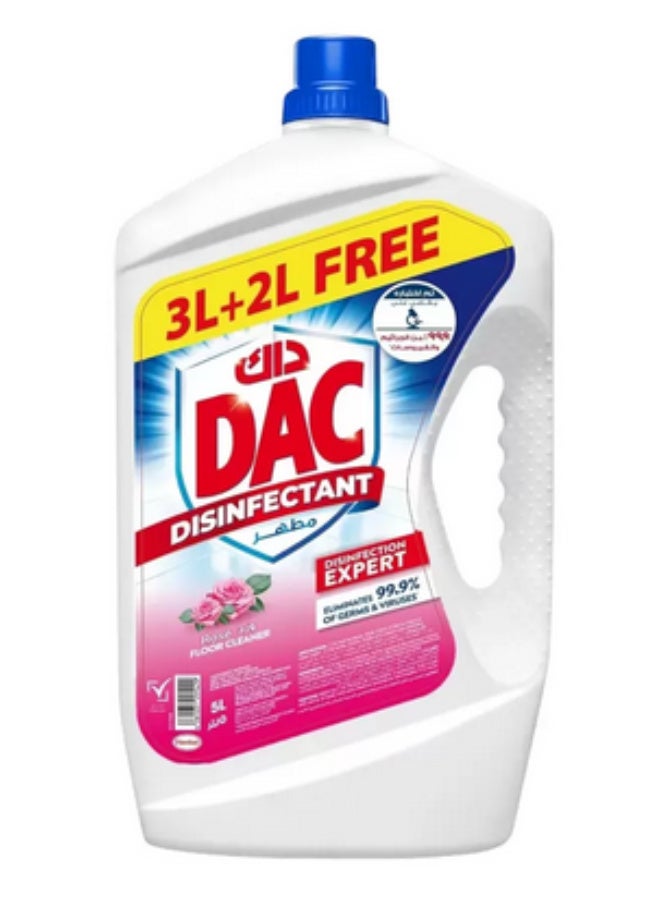 منظف الأرضيات السائل المعقم DAC برائحة الورد - 5 لتر