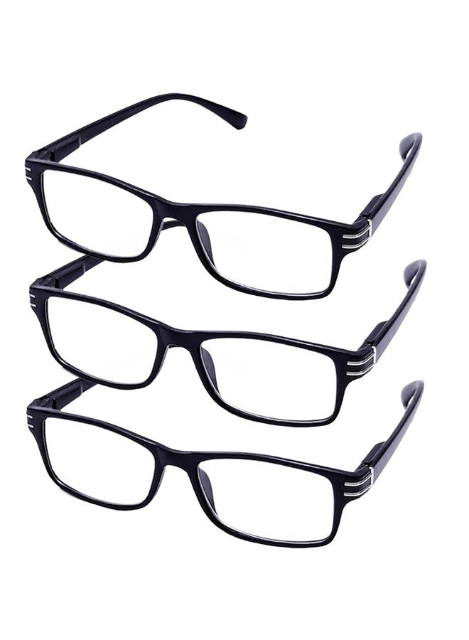 Three Unisex Reading Glasses - with Case and Wipe - Image 1