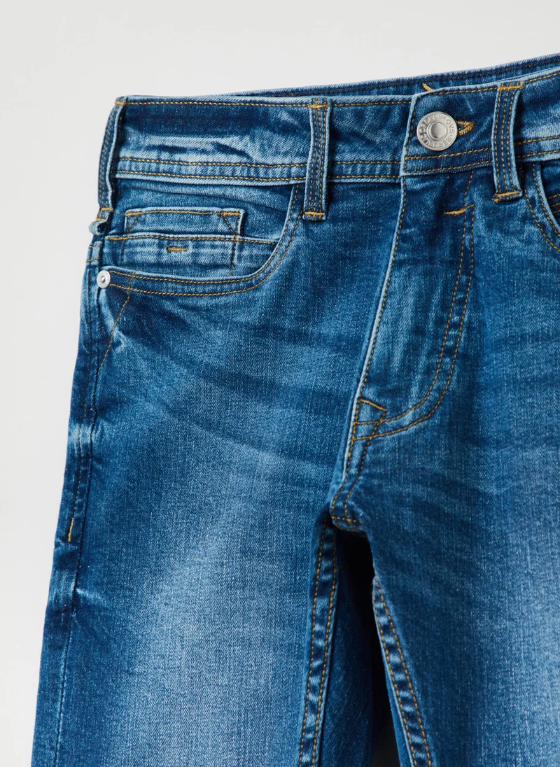 او في اس OVS Slim-Fit Jeans With Five Pockets