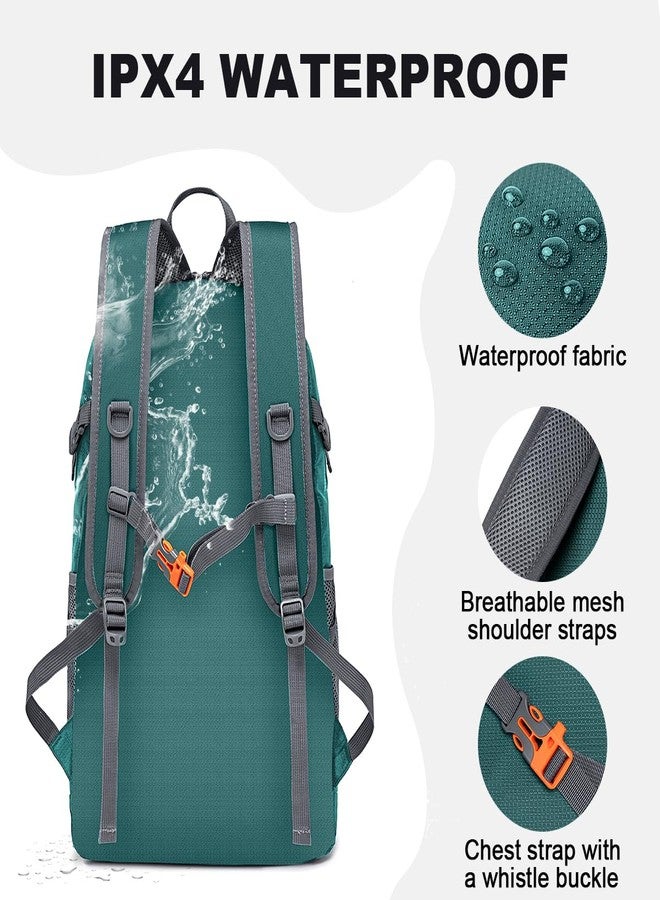 MIYCOO Backpack - Ultra Lightweight Packable Backpack for Travel Camping, 45L Hiking Back Pack Waterproof Foldable Daypack for Men Women Green - Image 4