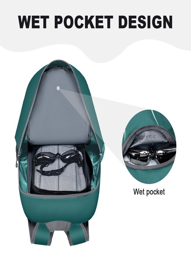 MIYCOO Backpack - Ultra Lightweight Packable Backpack for Travel Camping, 45L Hiking Back Pack Waterproof Foldable Daypack for Men Women Green - Image 2
