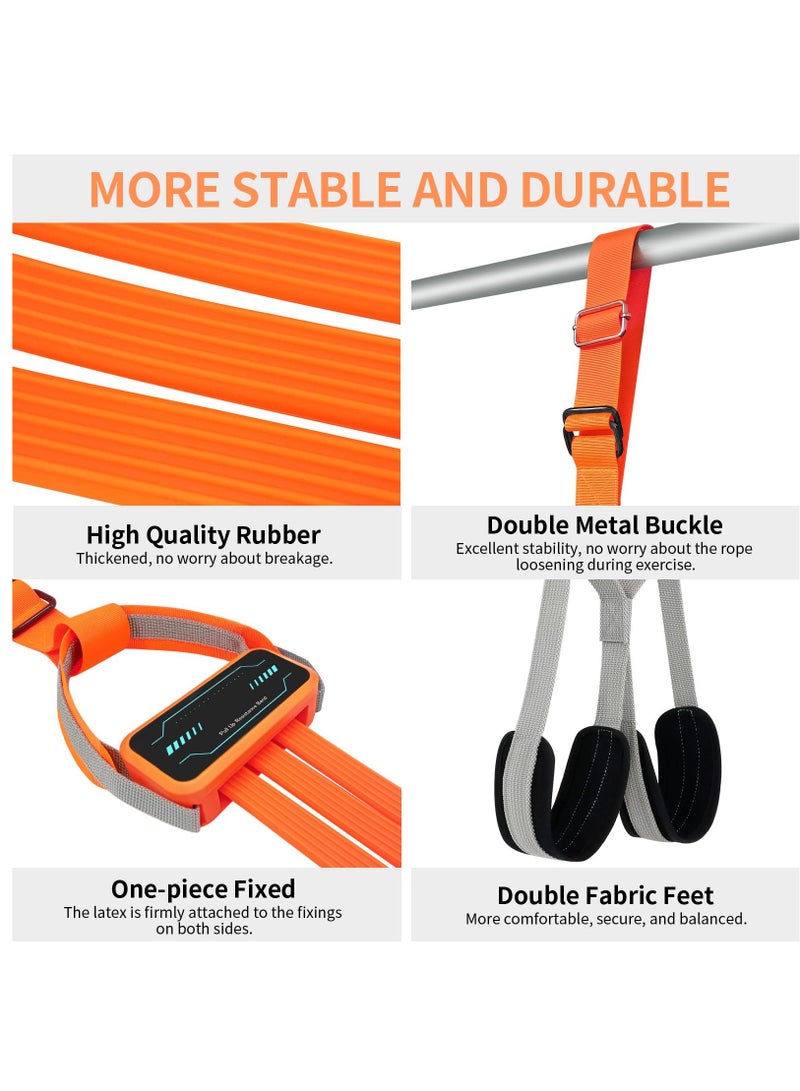Excefore Pull Up Assistance Bands Pull up Bands Assistance Straps with Fabric Feet Rest Strength Training Equipment for Home Gym - Image 3
