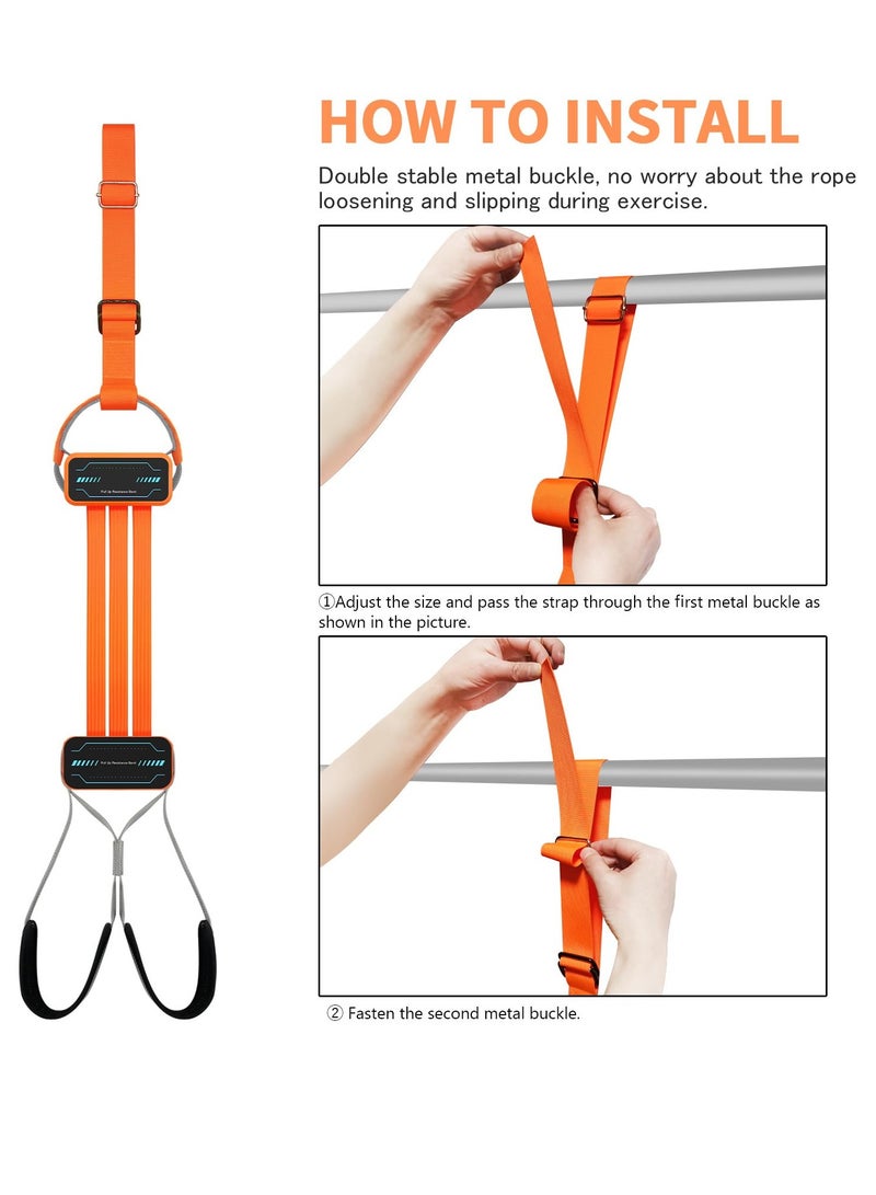 Excefore Pull Up Assistance Bands Pull up Bands Assistance Straps with Fabric Feet Rest Strength Training Equipment for Home Gym - Image 4