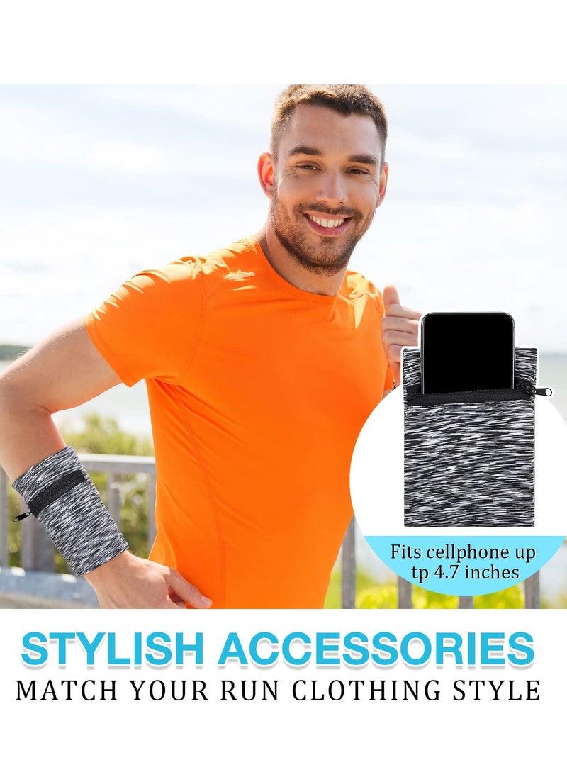 KASTWAVE - Wrist Wallet Running Wallet Wristband Wrist Wallets for Women Men Wrist Pouch Zipper Wrist Wallet for Running Walking Hiking Jogging Travel（5 Pieces ） - Image 1