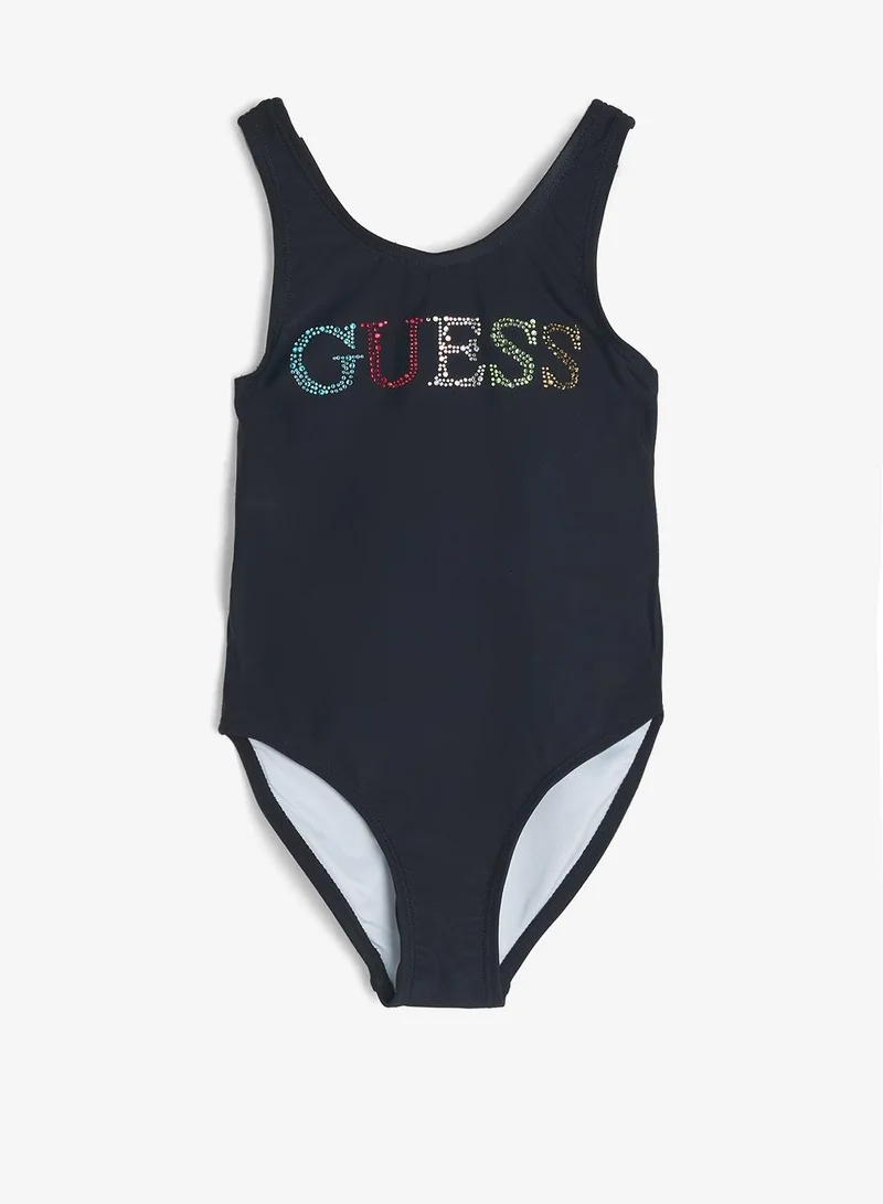 GUESS Youth Logo One Piece Swimsuit
