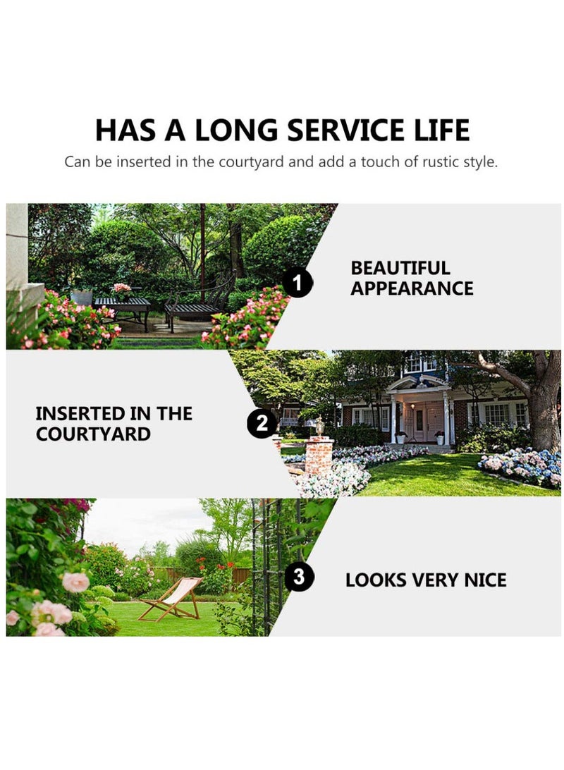 SYOSI 3 Pieces Shepherds Hook Metal Garden Shepherd Hooks Outdoor Hangers for Hanging Lights Lanterns Garden Lights Plant Basket Wind Chime - Image 5