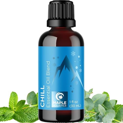Maple Holistics Mint Essential Oil Blend - Refreshing Mint Oil Diffuser with Cooling Peppermint Spearmint Bergamot and Eucalyptus Oils - Pure Aromatherapy Oils - Image 1