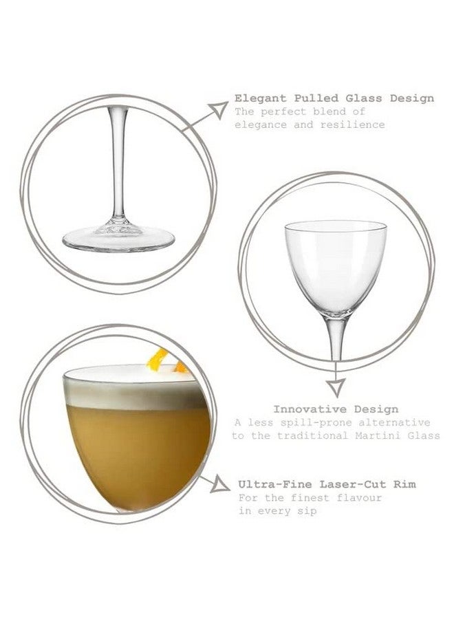 Bormioli Rocco Bormioli Rocco Bartender Novecento 5.25 oz. Nick & Nora Cocktail Glass, Set of 4, Clear  - Image 5
