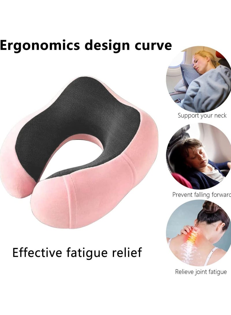 Maanys Travel Pillow for Airplane Sleeping, Memory Foam Neck Pillow, Versatile Usage for Travel, Car, Office, Work from Home, Ideal Travel Kit with 3D Eye Mask, Earplugs & Portable Luxury Bag - Image 5