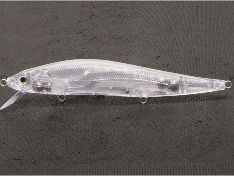 wLure 10 Blank Unpainted Minnow Crankbait Topwater Lipless Jerkbait Fishing Lures - Image 1