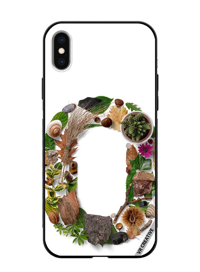 VR CREATIVE Protective Case Cover For Apple iPhone XS Max Alphabet O Design Multicolour - Image 1