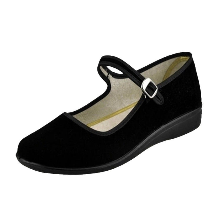 Special Shoes For Adult And Children'S Performance Costumes, Military Shoes, Eighth Route Army, Red Army, Black Zhongshan Cloth Shoes, Military Style - Image 5