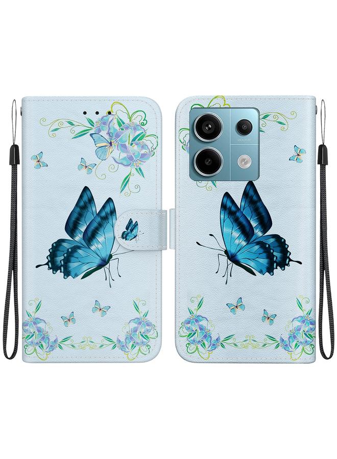 Case For Xiaomi Redmi Note 13 Pro 5G Crystal Texture Colored Drawing Leather Phone Case