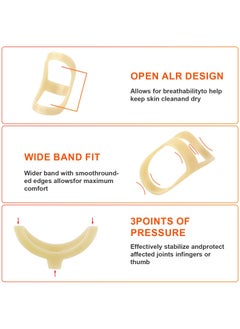 Sweet seven 5pcs Oval Finger Splint Set Finger Support and Straightener Brace for Trigger Finger Thumb, Middle, Pinky, Ring Finger Sizes Experience comfort and stability in 6, 7, 8, 9, and 10 sizes  - Image 3