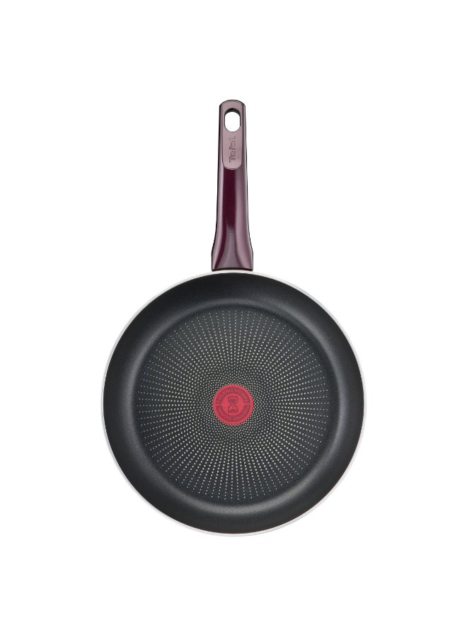 تيفال TEFAL Resist Intense Frypan | مقلاة تيفال ريزست إنتنس | 28 سم | مقلاة غير لاصقة | سهلة التنظيف | طبقة غير لاصقة | تقنية تيرمو-سيجنال™ | طهي صحي | أواني طهي آمنة | فرنسا | تحمير | وصفات | D5220683 أسود/ أحمر - Image 2