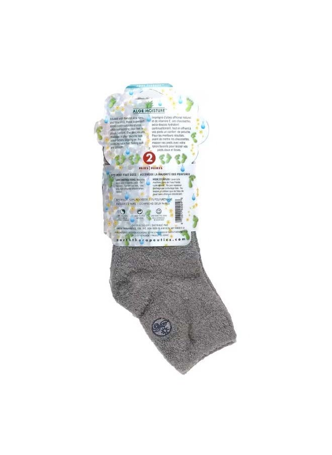 Earth Therapeutics - Aloe Moisture Aloe Socks 2 Pairs - Image 1