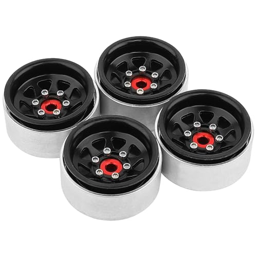 Pothyes 10 Beadlock Wheel 378mm Offset Wheel Rims for 118 124 RC Crawler Car Axial AX24 SCX24 FMS FCX24 TRX4M Upgrades Black - Image 5