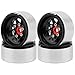 Pothyes 10 Beadlock Wheel 378mm Offset Wheel Rims for 118 124 RC Crawler Car Axial AX24 SCX24 FMS FCX24 TRX4M Upgrades Black - Image 2