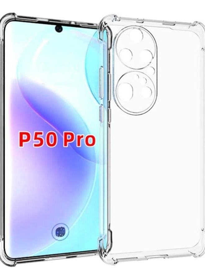 جراب شفاف ومضاد للصدمات لهاتف هواوي بي 50 برو Huawei P50 Pro - Image 2
