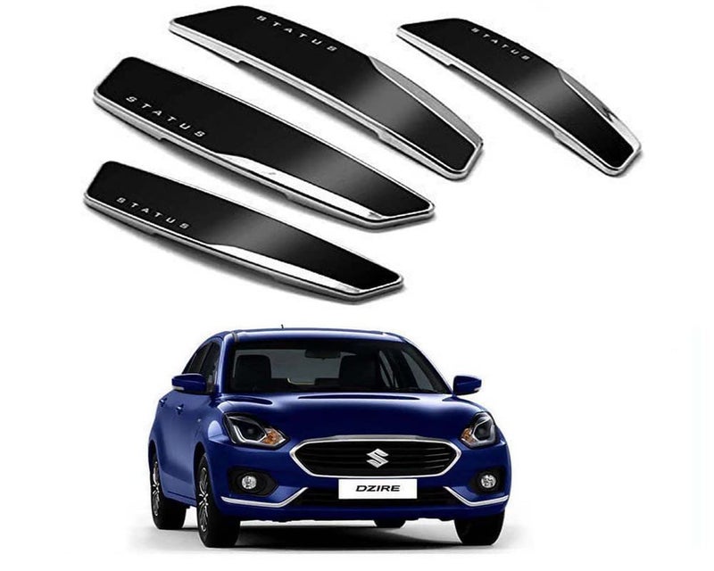 Auto E-Shopping Status Car Door Guard Edge Protector Black Color for Swift Set of 4 Pieces - Image 1