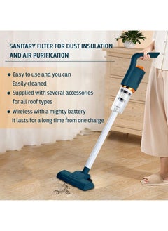 Mi techo Adjustable Rechargeable Cordless Vacuum Cleaner For Home Living Room Cars, Carpet, Kitchen, Portable Dry and Wet Household/Pet/for Cars Home Wireless Handheld Vacuum multicolor  - Image 3