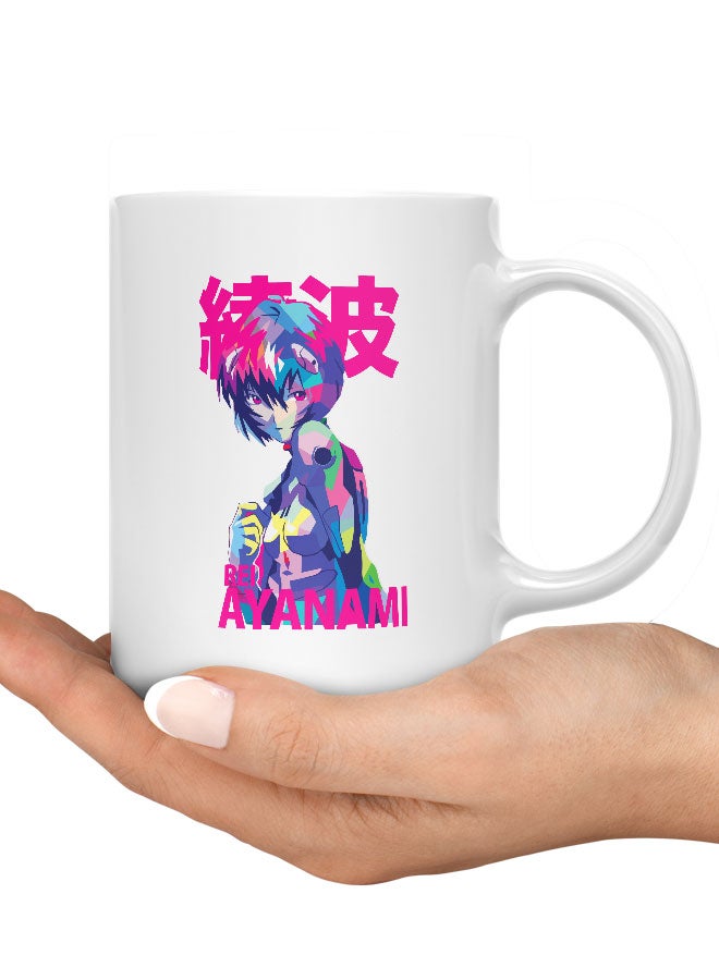 LIT Neon Genesis Evangelion Mug Neon Genesis Evangelion Mug for Coffee Futuristic Rei Ayanami Gift Mug Neon Anime Character Fan city of Tokyo-3-Anime Character Fan - Image 3