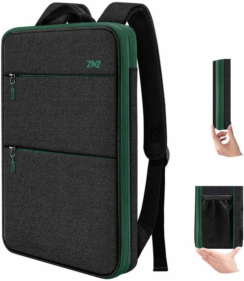 ZINZ Slim & Expandable Laptop Backpack 15 15.6 16 Inch Case, Water Resistant Travel Backpack Compatible with MacBook Pro/Neo 16" 15", Dell XPS 15 16 and Most 15" 15.6" 16" Notebooks - Image 1