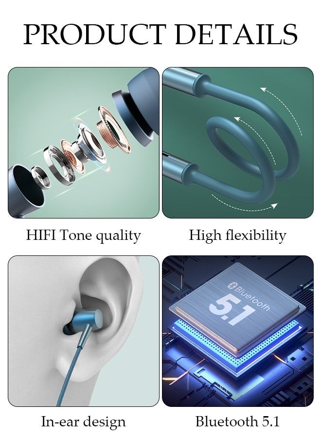 DUNISO Wireless Bluetooth Headphones With Light Foldable Wireless Sport Earphones with Mic for Gym Running Driving Noise-canceling Headset with TF Card Slot - Image 3