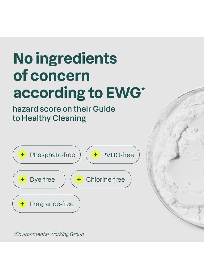 ATTITUDE Water Soluble Dishwasher Tablets, Removes Grime, Stuck-on Dirt and Grease for Sparkling Clean Results, Biodegradable, Vegan and Cruelty-Free, Unscented, 26 Tablets - Image 5