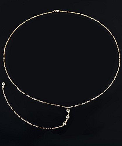 Tornito 8Pcs Sexy Body Chain Belly Waist Chain Necklace Summer Beach Bikini Bra Body Jewelry for Women Gold Tone - Image 5