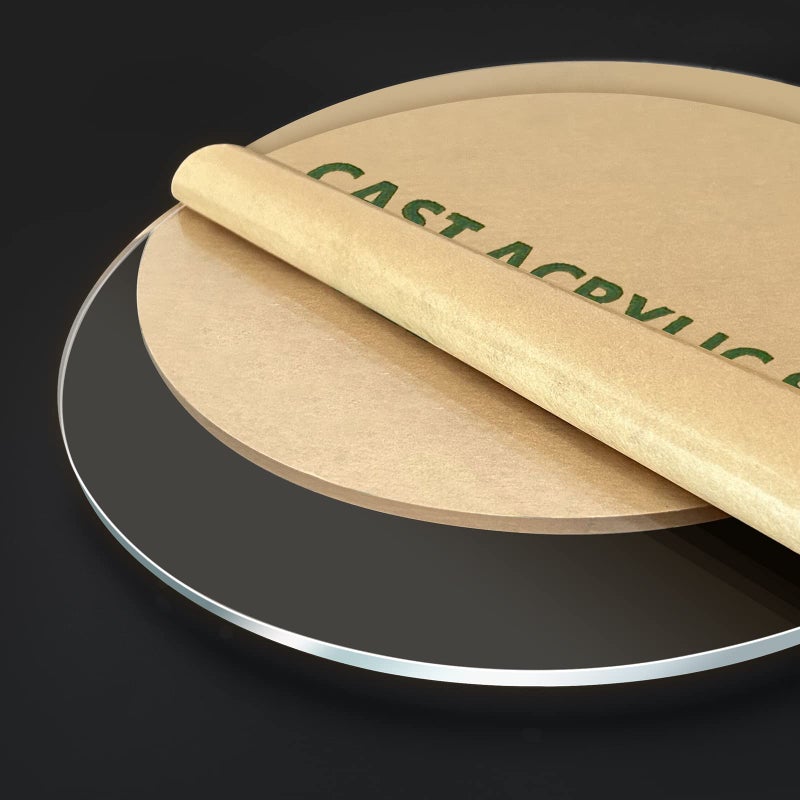 iteshuai 4 Pieces 1/8" Round Plexiglass Sheet, 6 Inch Diameter Clear Acrylic Circle, Cake Disk Acrylic Sheet, Plexiglass Table Top, Round Acrylic Backdrop - Image 4