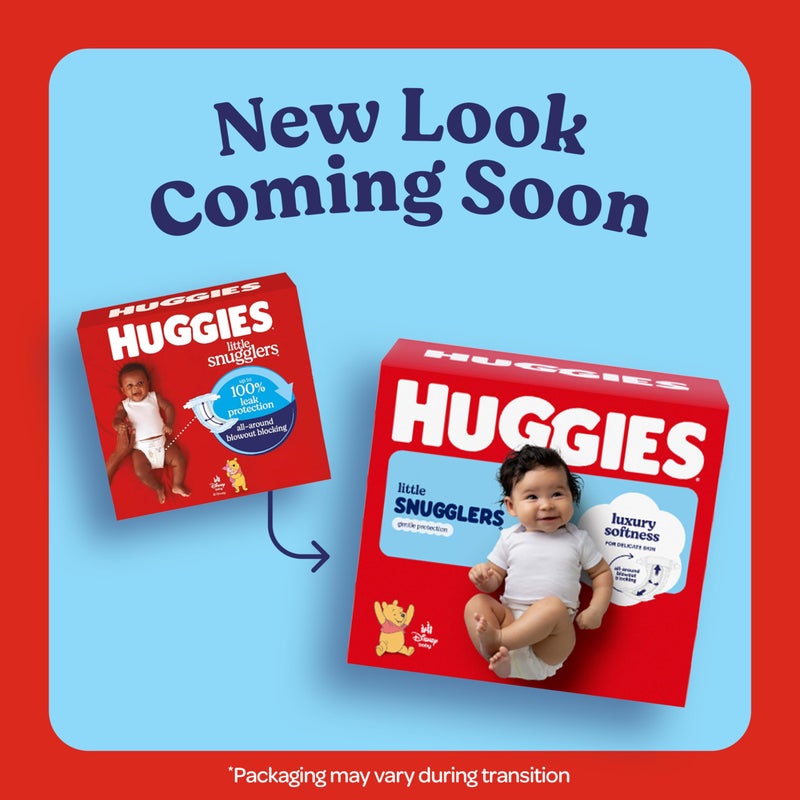 Huggies Size 1 Diapers, Little Snugglers Diapers, Size 1 (8-14 lbs), 198 Count (6 Packs of 33), Packaging May Vary - Image 3