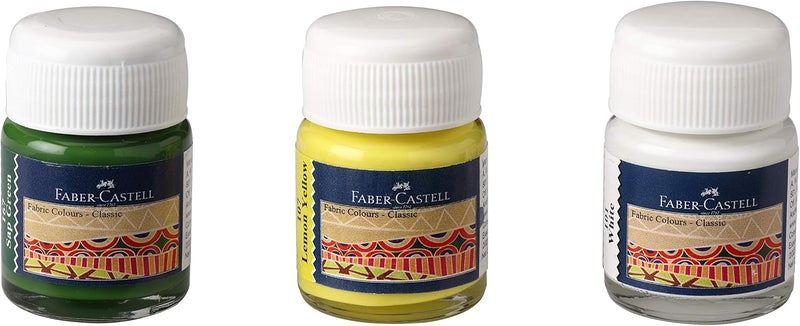 FABER-CASTELL مجموعة ألوان القماش من فابر-كاستل 6 قطع - طلاء أكريليك للقماش، الخشب، وأكثر - Image 4