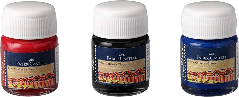 FABER-CASTELL مجموعة ألوان القماش من فابر-كاستل 6 قطع - طلاء أكريليك للقماش، الخشب، وأكثر - Image 5
